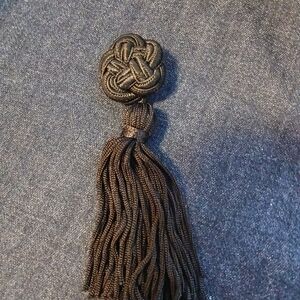 Elegant Black Tassel Accessory